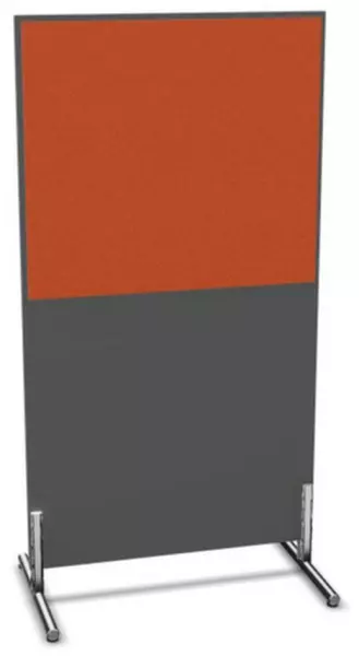 parete divisoria,Axl 1545x 800mm,MS-grigio scuro, BN3012-arancione