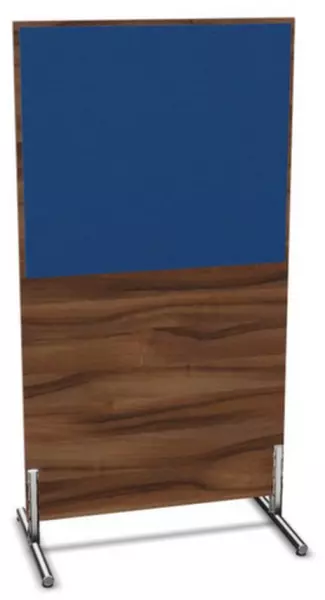 parete divisoria,Axl 1545x 800mm,parete legno/stoffa,NP- Tiepolo Nut,BN6016-blu