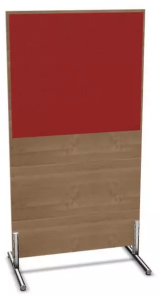 parete divisoria,Axl 1545x 800mm,parete legno/stoffa,NT- ciliegia,BN4011-rosso