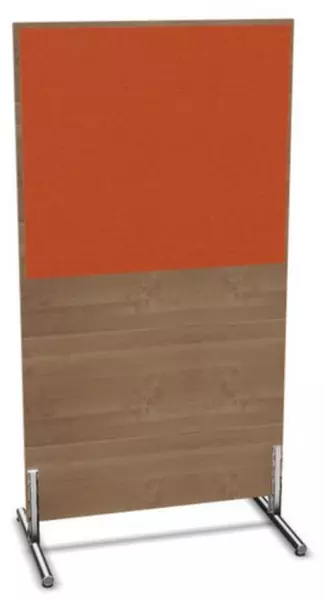 parete divisoria,Axl 1545x 800mm,parete legno/stoffa,NT- ciliegia,BN3012-arancione