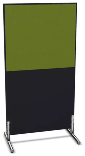 parete divisoria,Axl 1545x 800mm,parete legno/stoffa,CC- nero,BN7048-verde