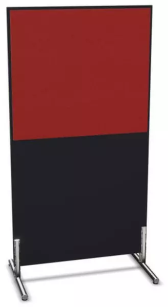 parete divisoria,Axl 1545x 800mm,parete legno/stoffa,CC- nero,BN4011-rosso