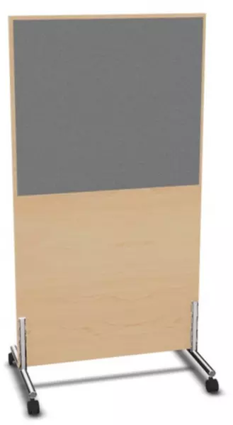 parete divisoria,Axl 1545x 800mm,parete legno/stoffa,NE- acero,BN8078-grigio