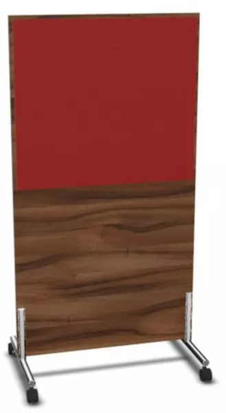 parete divisoria,Axl 1545x 800mm,parete legno/stoffa,NP- Tiepolo Nut,BN4011-rosso