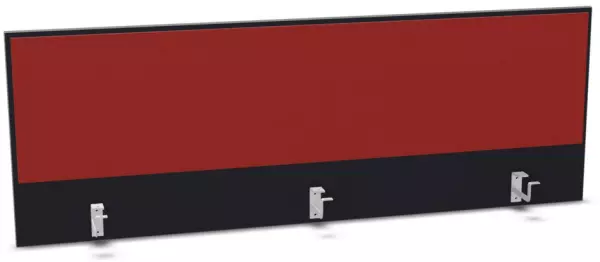 Aufsatz-Paneel,f. Schreibti- sch,Anbau hinten,B 1600mm,CC- schwarz,BN4011-rot