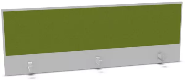 Aufsatz-Paneel,f. Schreibti- sch,Anbau hinten,B 1600mm,MP- hellgrau,BN7048-grün