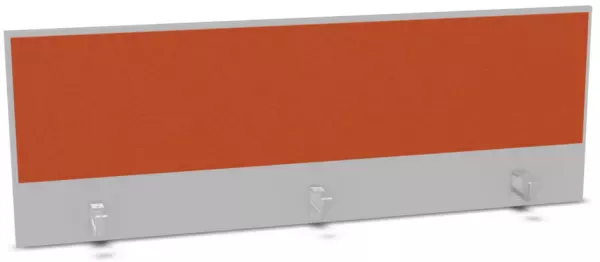 Aufsatz-Paneel,f. Schreibti- sch,Anbau hinten,B 1600mm,MP- hellgrau,BN3012-orange