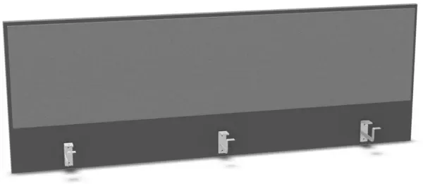 Aufsatz-Paneel,f. Schreibti- sch,Anbau hinten,B 1600mm,MS- dunkelgrau,BN8078-grau