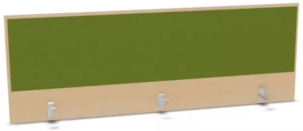 Aufsatz-Paneel,f. Schreibti- sch,Anbau hinten,B 1600mm,NH- Ahorn,BN7048-grün