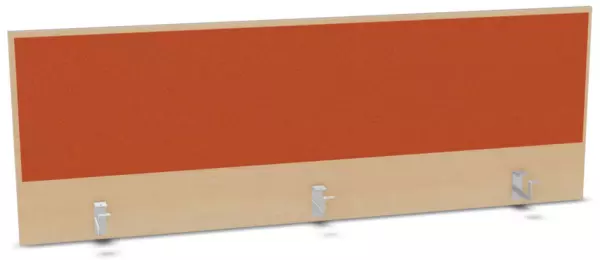 Aufsatz-Paneel,f. Schreibti- sch,Anbau hinten,B 1600mm,NH- Ahorn,BN3012-orange