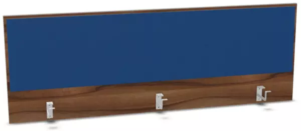 Aufsatz-Paneel,f. Schreibti- sch,Anbau hinten,B 1600mm,NP- Tiepolo Nut,BN6016-blau