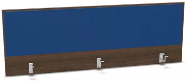 Aufsatz-Paneel,f. Schreibti- sch,Anbau hinten,NV Braun Hickory,BN6016-blau
