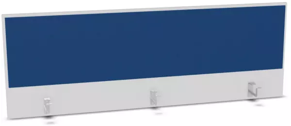 Aufsatz-Paneel,f. Schreibti- sch,Anbau hinten,B 1600mm,BI- weiss,BN6016-blau