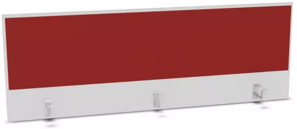 Aufsatz-Paneel,f. Schreibti- sch,Anbau hinten,B 1600mm,BI- weiss,BN4011-rot