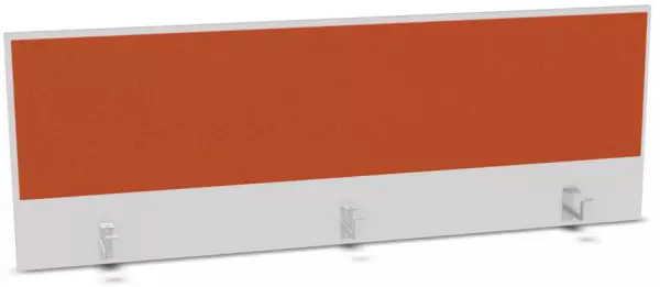 Aufsatz-Paneel,f. Schreibti- sch,Anbau hinten,B 1600mm,BI- weiss,BN3012-orange
