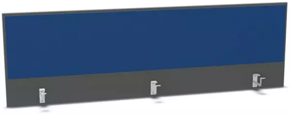 Aufsatz-Paneel,f. Schreibti- sch,Anbau hinten,B 1800mm,MS- dunkelgrau,BN6016-blau