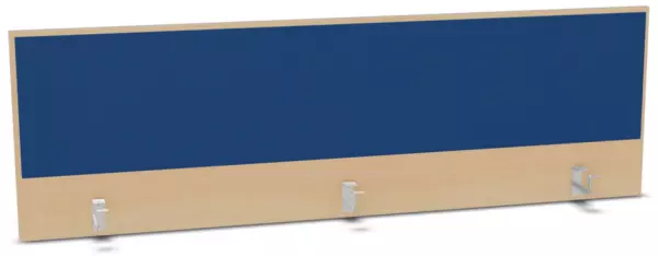 Aufsatz-Paneel,f. Schreibti- sch,Anbau hinten,B 1800mm,NH- Ahorn,BN6016-blau