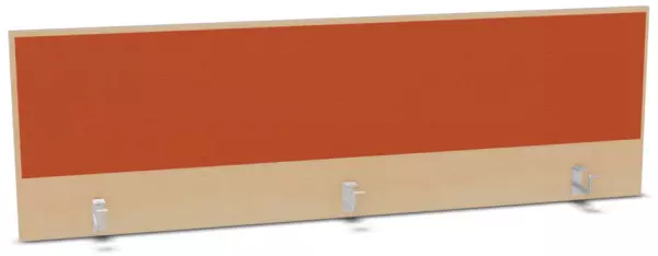 Aufsatz-Paneel,f. Schreibti- sch,Anbau hinten,B 1800mm,NH- Ahorn,BN3012-orange