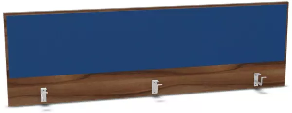 Aufsatz-Paneel,f. Schreibti- sch,Anbau hinten,B 1800mm,NP- Tiepolo Nut,BN6016-blau