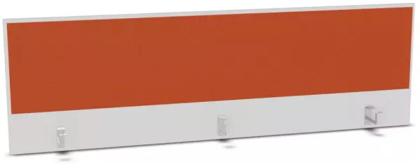 Aufsatz-Paneel,f. Schreibti- sch,Anbau hinten,B 1800mm,BI- weiss,BN3012-orange