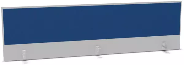 Aufsatz-Paneel,f. Schreibti- sch,Anbau hinten,B 2000mm,MP- hellgrau,BN6016-blau