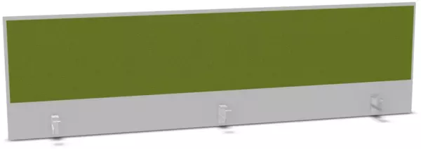 Aufsatz-Paneel,f. Schreibti- sch,Anbau hinten,B 2000mm,MP- hellgrau,BN7048-grün