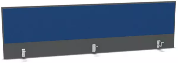 Aufsatz-Paneel,f. Schreibti- sch,Anbau hinten,B 2000mm,MS- dunkelgrau,BN6016-blau