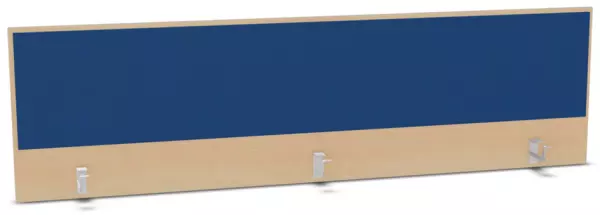 Aufsatz-Paneel,f. Schreibti- sch,Anbau hinten,B 2000mm,NH- Ahorn,BN6016-blau