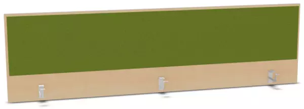 Aufsatz-Paneel,f. Schreibti- sch,Anbau hinten,B 2000mm,NH- Ahorn,BN7048-grün