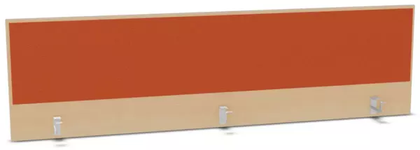Aufsatz-Paneel,f. Schreibti- sch,Anbau hinten,B 2000mm,NH- Ahorn,BN3012-orange