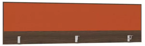 Aufsatz-Paneel,f. Schreibti- sch,Anbau hinten,NV Braun Hickory,BN3012-orange