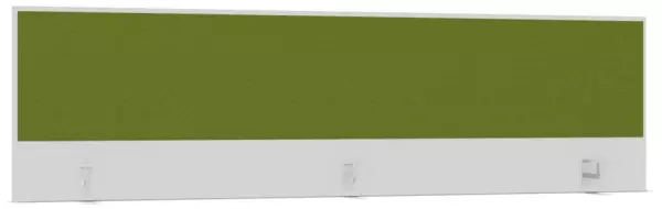 Aufsatz-Paneel,f. Schreibti- sch,Anbau hinten,B 2000mm,BI- weiss,BN7048-grün