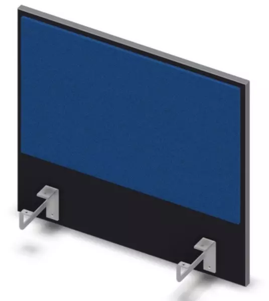 Aufsatz-Paneel,f. Schreibti- sch,Anbau seitlich,B 600mm,CC- schwarz,BN6016-blau