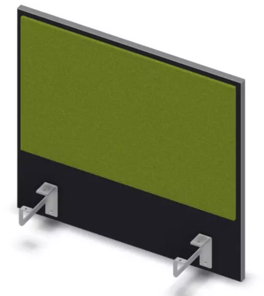 Aufsatz-Paneel,f. Schreibti- sch,Anbau seitlich,B 600mm,CC- schwarz,BN7048-grün