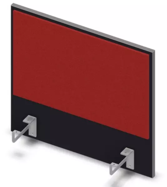 Aufsatz-Paneel,f. Schreibti- sch,Anbau seitlich,B 600mm,CC- schwarz,BN4011-rot