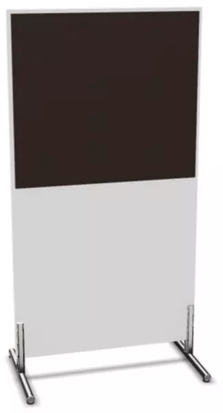 Parete divisoria,Axl 1545x 800mm,parete legno/stoffa,Bl- bianco,BN2036-marrone