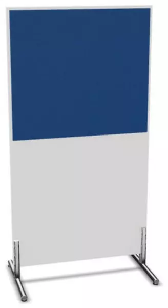 Parete divisoria,Axl 1545x 800mm,parete legno/stoffa,Bl- bianco,BN6016-blu