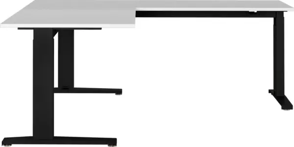 Höhenverstellbarer Schreib- tisch,HxBxT 680-880x1600x 1930mm,Platte lichtgrau
