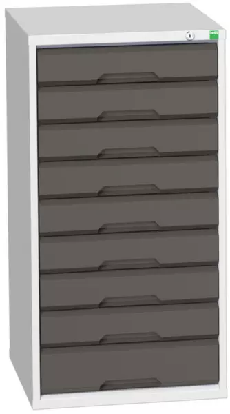 Armoire à tiroirs,HxlxP 1000x 525x550mm,9tiroir(s),a. extension totale