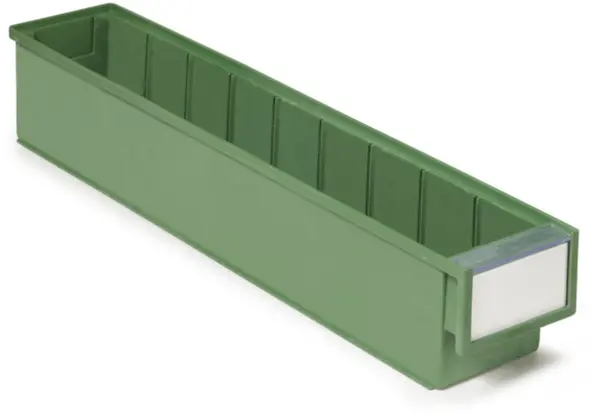Sichtlagerkasten,HxLxB 82x500x 92mm,2,4l,Biokunststoff,grün