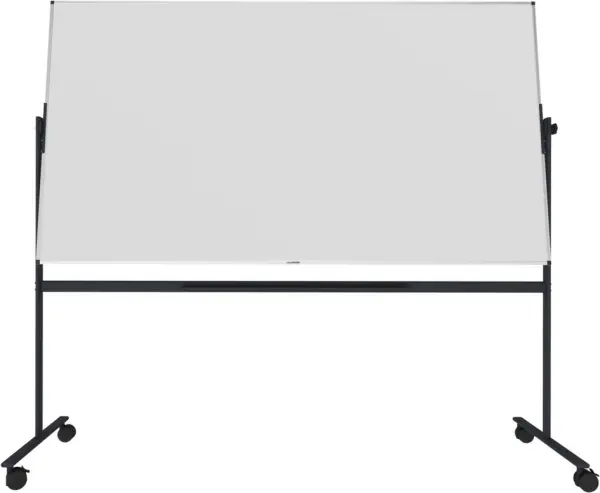 Drehtafel,fahrbar,Tafel HxB 1200x2200mm,quer,lackiert, magnethaftend,Stahl