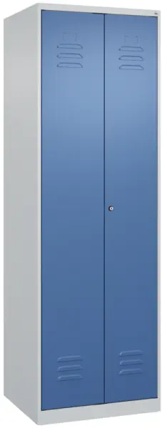 Wäscheverteilschrank,HxBxT 1850x600x500mm,2 Abt.,Abt. B 300mm,Zylinderschloss