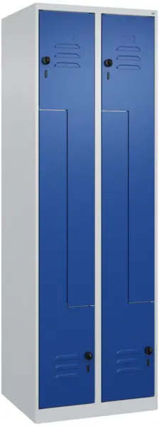 Z-Garderobenschränke C+P Classic Plus 1850x600x500 mm RAL 5010 Enzianblau