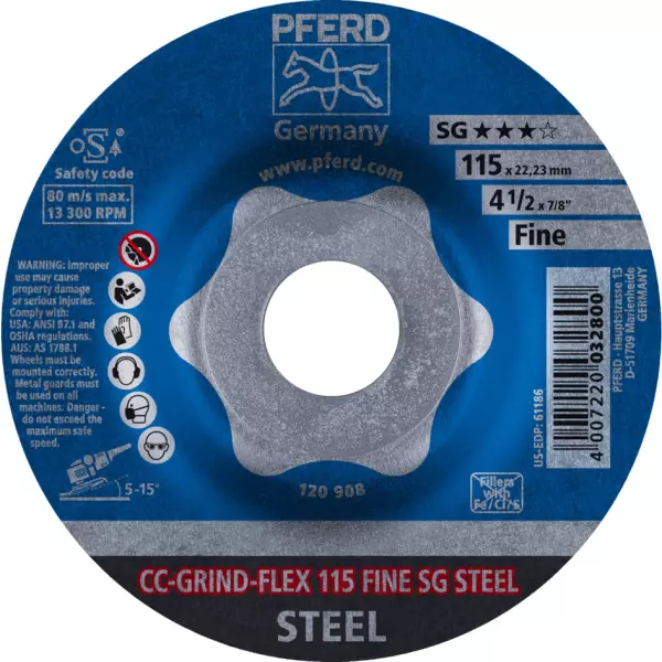 Schleifscheiben PFERD CC-Grind-Flex SG Steel