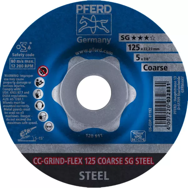 Schleifscheiben PFERD CC-Grind-Flex SG Steel
