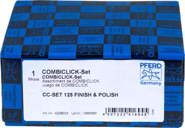 Schleifwerkzeug-Sätze PFERD CC-Set 125 Finish+Polish