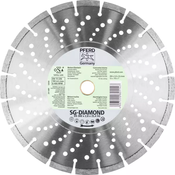 Diamant-Trennscheibe DS 300 x 2,8 x 25,4 SG