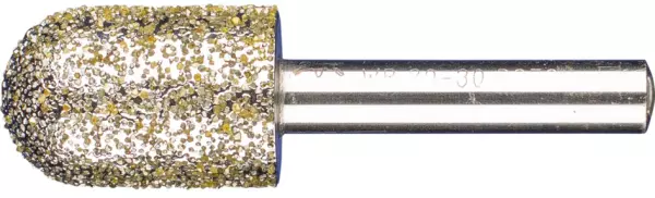 Meules sur tige diamant forme cylindrique à bout arrondi PFERD 20,0x30 mm