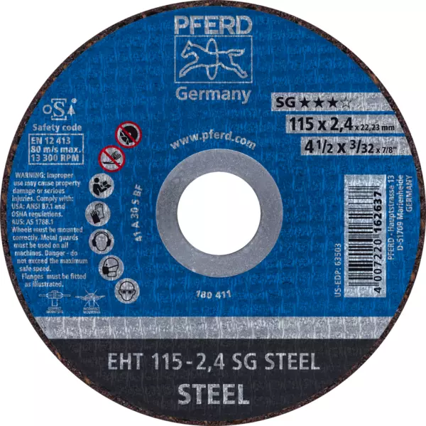 Trennscheiben PFERD SG Steel EHT 115-2,4 SG STEEL