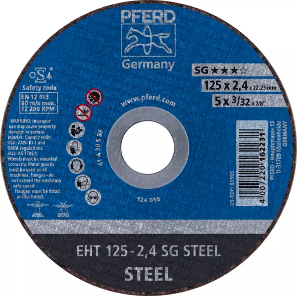 Trennscheiben PFERD SG Steel EHT 125-2,4 SG STEEL
